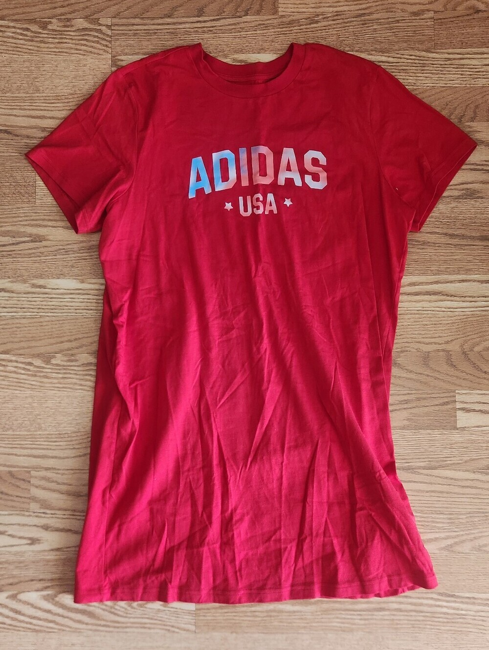 EUC adidas USA 4th Of July T-Shirt Dress
